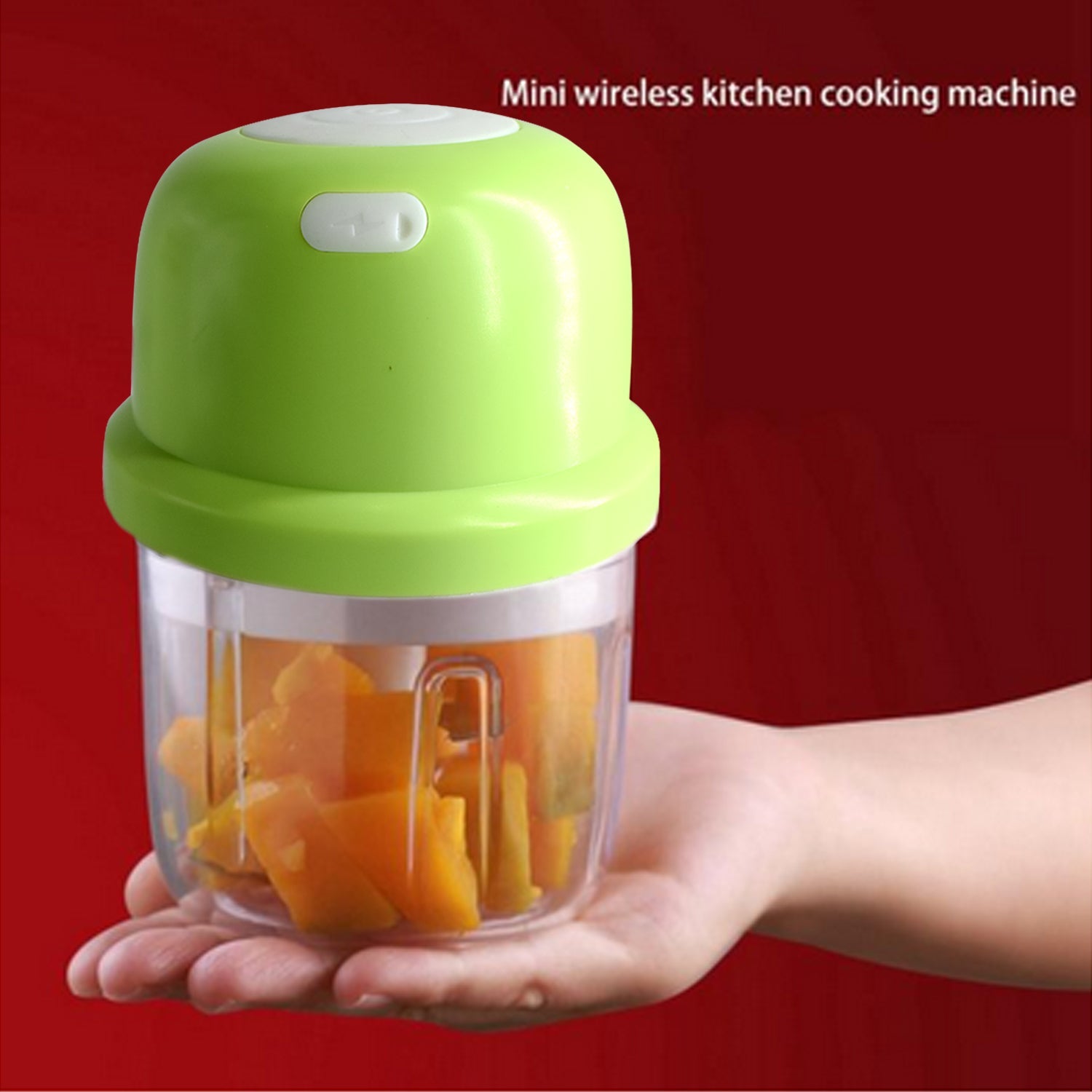 2485 Portable USB Rechargeable Electric Chopper Fruit Vegetable Onion Chopper Garlic Chopper DeoDap 2485 Portable USB Rechargeable Electric Chopper Fruit Vegetable Onion Chopper Garlic Chopper DeoDap